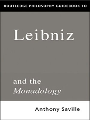 cover image of Routledge Philosophy GuideBook to Leibniz and the Monadology